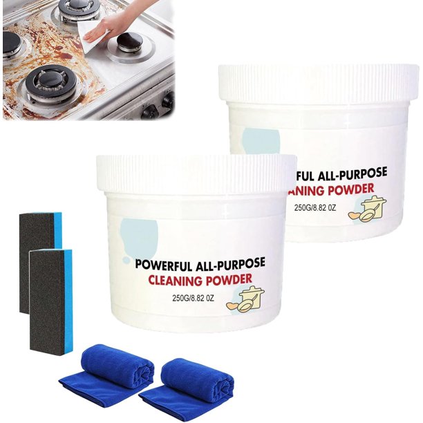 Veeki 250GMultifunctional Cleaning Powder, Peachloft Powerful Kitchen