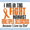 thumbnail image 2 of CafePress - In The Fight Against MS (Dad) Infant Bodysuit - Baby Light Bodysuit, Size Newborn - 24 Months, 2 of 4
