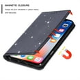 thumbnail image 4 of Allytechgroup for iPhone 16 Plus Wallet Case Bling Glitter Design, Slim PU Leather Cards Holder Flip Stand Cover for Girls Women Shockproof Wallet Case for iPhone 16 Plus, Black, 4 of 8