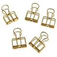 thumbnail image 1 of S SERENABLE 5 Pieces Hollow Long Tail Clip Paper Photo Folder Bill Clips Gold, 1 of 9