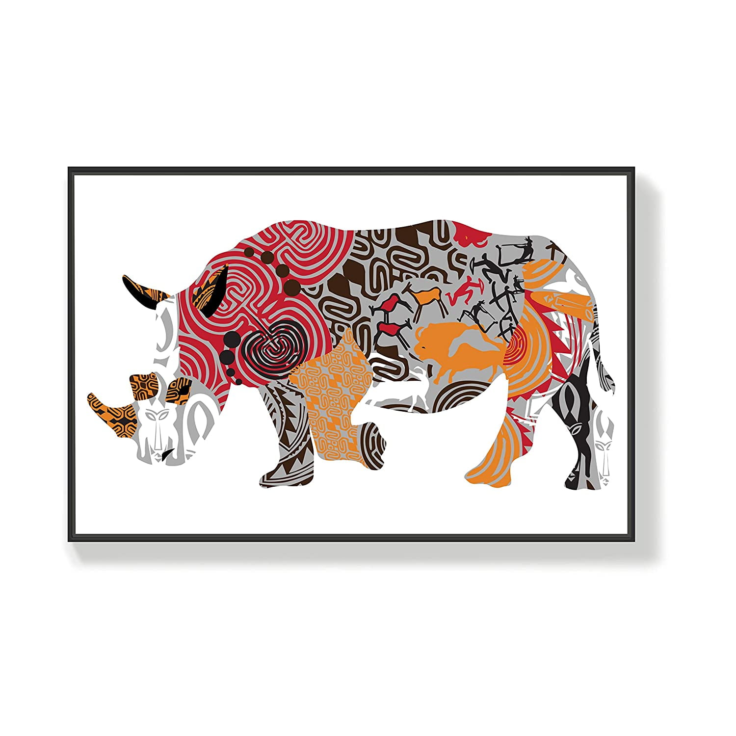 Wall26 Canvas Wall Art for Living Room, Bedroom Cute Animals Framed