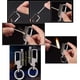 thumbnail image 4 of Cerilla metálica permanente, resistente al agua, pedernal metálico, encendedor de fuego, abridor de botellas, llavero para automóvil, encendedor para exteriores, queroseno, suministros de rescate de, 4 of 5