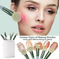 thumbnail image 2 of Set de brochas de maquillaje LUXBRU, 20 unidades, con mezcla de base verde, 2 of 6