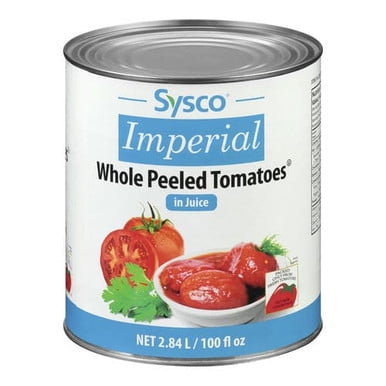 Sysco Imperial Tomato Whole Peeled In Juice 2.84LT/100oz