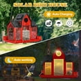 thumbnail image 4 of Solar Bird Feeders House for Outside Hanging, Metal Wild Bird Feeder for Outdoors Large Capacity Cardinal Birdfeeder Birdhouses Metal Bird Feeding Station Red, 4 of 6
