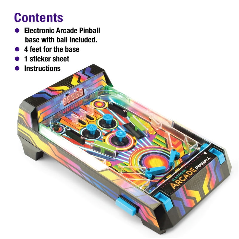 Game Zone Electronic Arcade Pinball For 1 Player at a Time, Ages 6+, Kids & Adults
