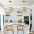 thumbnail image 3 of Hunter - Autumndale 4-light Matte Bronze, Large Pendant Light, Dimmable, Transitional Style, Basket Shaped, for Bedrooms, Dining, Living Rooms - 48190, 3 of 8