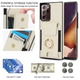 thumbnail image 4 of Allytechgroup Wallet Case for Samsung Galaxy Note 20 Ultra, PU Leather Cards Slots Ring Kickstand Anti-Scratch Stylish Phone Case Cover for Women Men, Apricot, 4 of 8