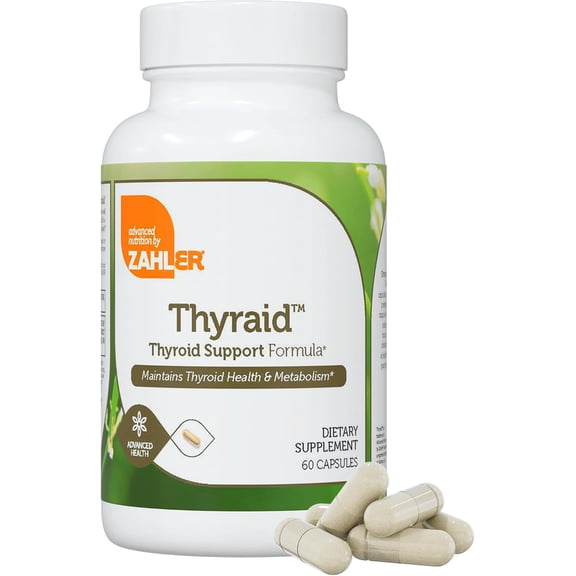 Zahler Thyraid™, Thyroid Support Formula, 60 Capsules
