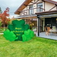 thumbnail image 7 of LED Lighted Inflatable Happy St. Patrick's Day Triple Shamrock Outdoor Decoration - 60", 7 of 7