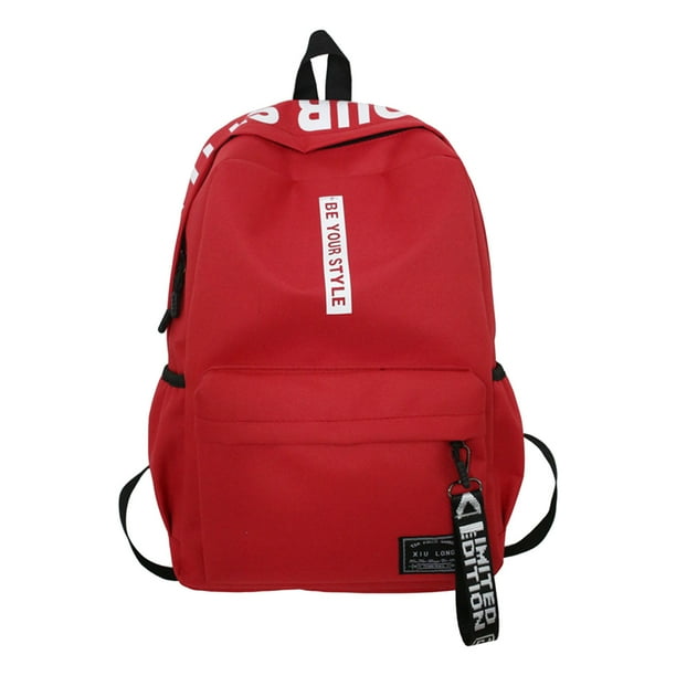 Mochila de viaje de gran capacidad, mochila de moda para estudiantes de secundaria