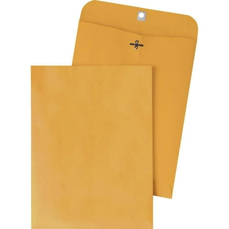 UPC: 0085227378941 | Quality Park Gummed Kraft Clasp Envelopes – Clasp – 9 1by4 W x 14 1by4  L- 28 lb – Gummed – Kraft