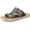 Brown, variant on Punk Style Mens Leather Slides Non-Slip Man Flip-flops Summer Slippers Sandals Casual Beach Shoes Outdoor Comfortable Half Drag