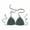 Light blue, variant on Bras for Women Full Coverage Summer Solid Color Hand Crochet Swimsuit Euramerican Swimsuit Bikini Top Comfortable Push Up Bra