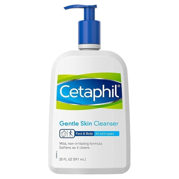 Cetaphil Gentle Skin Cleanser Dry to Normal Sensitive Skin 20 Fl Oz (2 Pack)