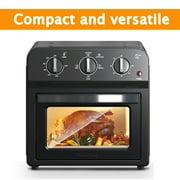 13QT Large Capacity Air Fryer Oven Combo, 360° Hot Air Circulation for Oil-Free Healthy Cooking, Multi-Functional Countertop Convection Oven, Precise Time and Temperature Adjustable Control