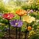 thumbnail image 5 of HWRETIE Handmade Ceramic Pollinator Watering Station Bee Butterfly Bird Bath Colorful Garden Stake Outdoor Decorative Wildlife Water Feeder Gift, 5 of 7