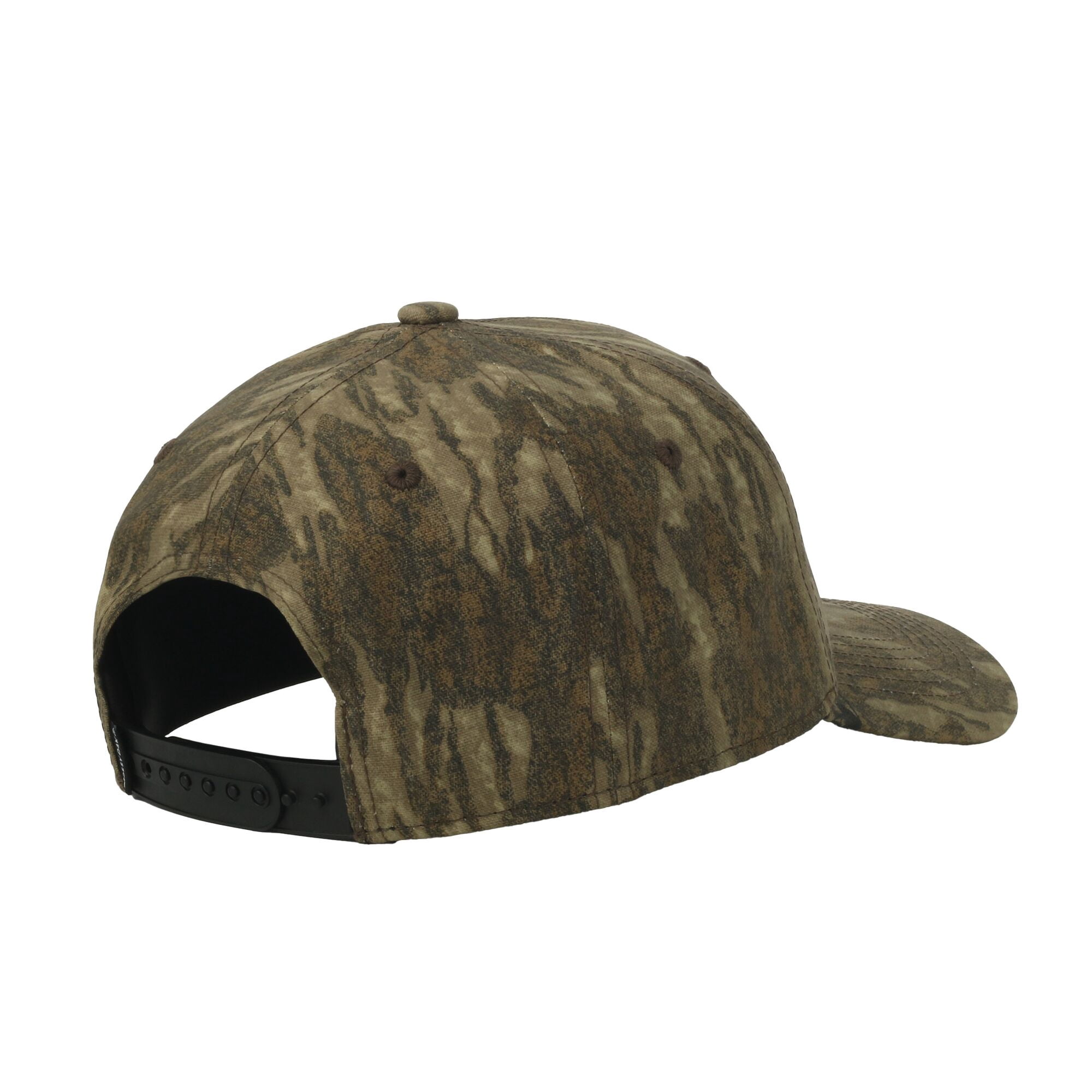 Mossy Oak® New Bottomland Camo 5-Panel Cap – Structured, Embroidered, Snapback, One Size