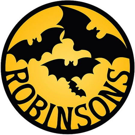 Personalized Round Halloween Bats Doormat, 25"