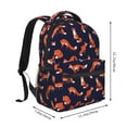 thumbnail image 5 of Horeoi Foxes In Different Poses Print Eco-Friendly Lightweight Student Backpack for School Travel - Ergonomic Padded Laptop Compartment & Multi-Pocket Design, 5 of 5