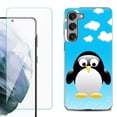 thumbnail image 1 of Shockproof Fashion Phone Case for Samsung Galaxy S23 5G, by OneToughShield ® - Penguin, 1 of 4