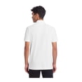 thumbnail image 2 of MERCER+METTLE Unisex Stretch Pique Full-Button Polo | Button Down Collared Shirt for Men & Women, Business Casual Shirt - White M, 2 of 4