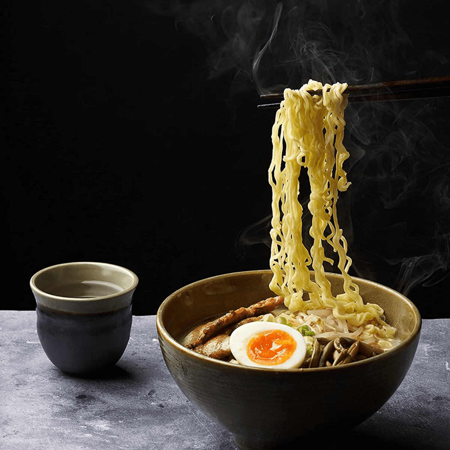 Nongshim Tonkotsu Ramen with Kuromayu Noodle Big Bowl, 3.56 Ounce Premium Noodle Soup Rich Pork Broth Japanese Style Instant Creamy Ramen & On the Go Snacks 6 Bowls Pack Set of 2 (12 Bowls Total)