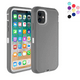 thumbnail image 1 of Entronix Funda Resistente para iPhone 11, Triple Capa, Resistente a Golpes y con Protección contra Caídas, Color Gris, 1 of 6