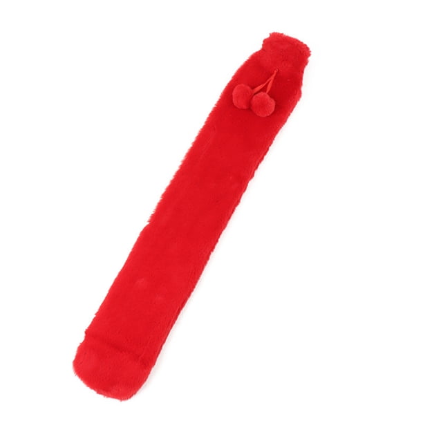 Bearachild Botella de agua caliente con manga larga reutilizable para niños, calentadores de manos para el hogar de Navidad, bolso de relleno a prueba de Suministros térmicos Rojo 2L Bearachild HA071685-06
