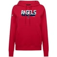 thumbnail image 2 of Women's Levelwear Red Los Angeles Angels Adorn Retro 3D Pullover Hoodie, 2 of 3