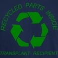 thumbnail image 3 of CafePress - Recycled Parts Inside Dark T Shirt - Men's Classic Graphic Cotton T-Shirt, 3 of 4
