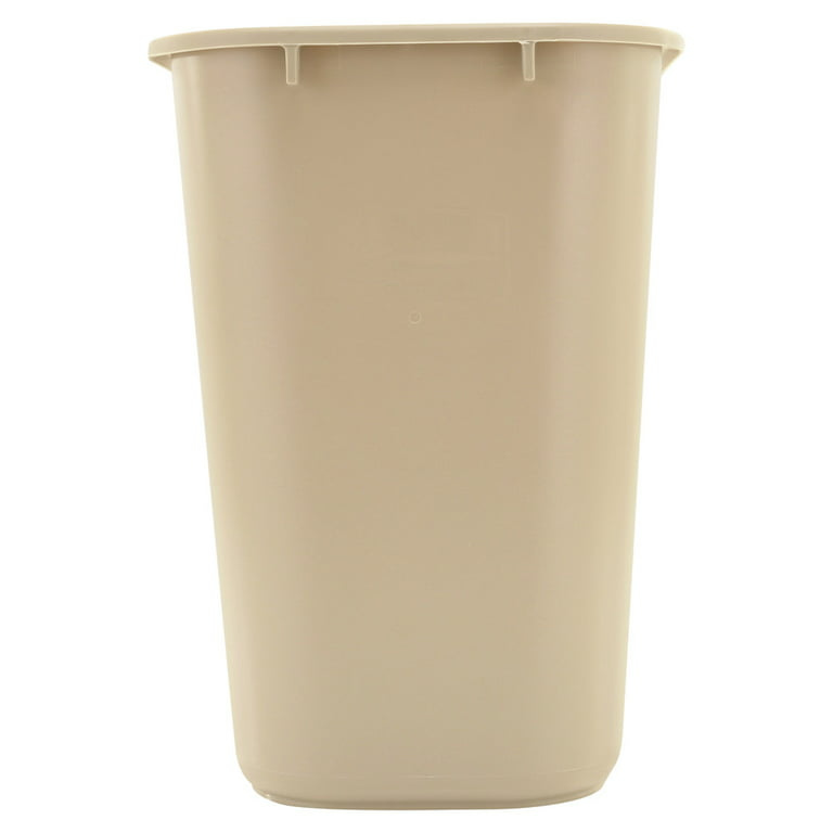 Rubbermaid Commercial Products 8-Gallons Beige Plastic Touchless Kitchen  Trash Can with Lid Indoor