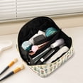 thumbnail image 2 of FORMRS Makeup Bag Travel Cosmetic Organizer for Women Fold Flat Zipper Pouch with Handle, Red Floral, 2 of 8
