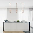 thumbnail image 6 of Lalia Home 9.25" Studio Loft 1-Light Adjustable Hanging Clear Glass Pendant Fixture, Rose Gold, 6 of 8