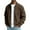 Z-Brown, variant on Men's Corduroy Jacket Casual Long Sleeve with Pockets, Fashionable Everyday Wear Jacket for Holiday & Gifts