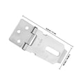 thumbnail image 2 of UPGRATOR 2Pcs Stainless Steel Lock Hasp Latch for Doors with Strong Security and Easy DIY Installation, 2 of 8