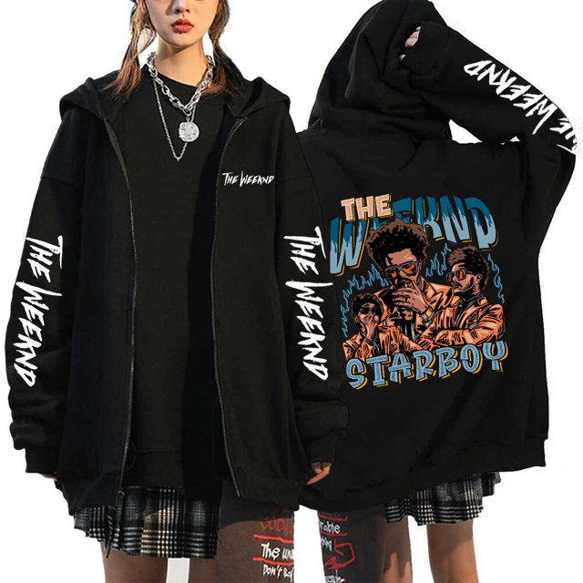 Sudaderas con cremallera para rapero, chaquetas informales de gran tamaño, sudaderas con capucha de lana fina con estampado gráfico, Tops con cremallera, abrigo de calle de Hip Hop