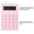 thumbnail image 4 of Uxcell Desk Basic Cute Calculator, Desktop Calculators Battery Powered with 8 Digit Style 2, Pink, 4 of 6