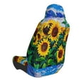 thumbnail image 4 of Lsque Landscape With Sunflowers Pattern Car Seat Covers for Front Seats , Waterproof Seat Covers for Cars, Sporty Front Seat Covers,Car Seat Cover Protector Front Seats, 4 of 5