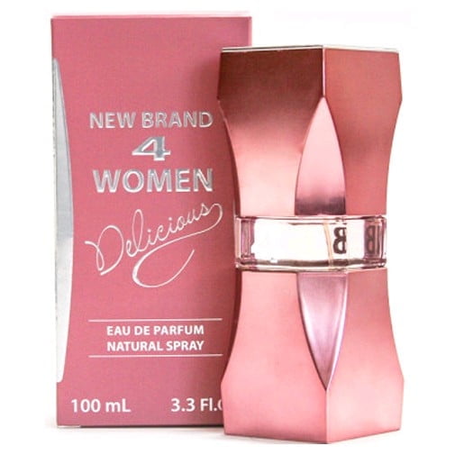 4 Women Delicious by New Brand 3.3 oz EDP Spray for Women