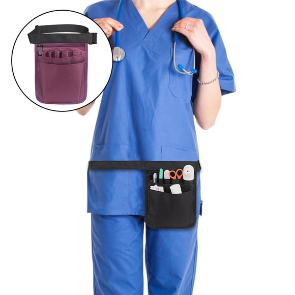 Cinturón organizador Macarena Riñonera para enfermería púrpura
