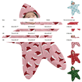 thumbnail image 3 of YunPes Baby Starfish Onesie Full-Zip Soft Plush Footie Jumpsuit Cartoon Graphic One Piece Infant Halloween Christmas Outfits Wearable Blanket, 3 of 5
