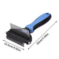thumbnail image 5 of Undercoat Rake for Cats Dog Cat Rake Brush Grooming Tool Safe to Use 2 in 1 Dematting Comb and Deshedding Tool for Mats Tangles Loose Hair Removing Shedding 2 Sizes Available everywhere, 5 of 5