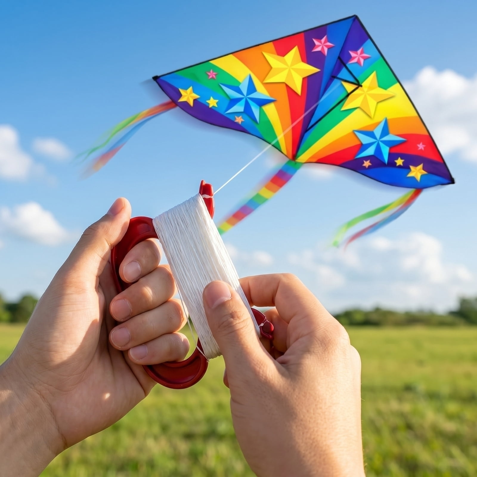EclipseJewels Dinosaur Kite for Kids and Adults - Easy to Fly with String, Colorful Large Beach Kite for Outdoor Games Family Fun,C