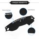 thumbnail image 3 of Cubierta de Tablero Unique Bargains Compatible para Kia Optima 2016-2020, Consola Central de Suede Antideslizante Negra, 3 of 7