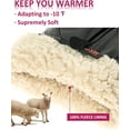 thumbnail image 2 of Warm Fleece Lining Touchscreen Texting Driving Winter Womens Leather Gloves, Dark Purpel, Small, 2 of 7