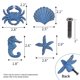 thumbnail image 3 of Sungmor Tiradores de Cajón de Hierro Fundido Náutico - Cangrejos, Estrella de Mar, Caballito de Mar y Perillas de Gabinete con Forma de Concha, Manijas de Puerta de Tema Marino, Azul Antiguo - 4 Pzas, 3 of 8