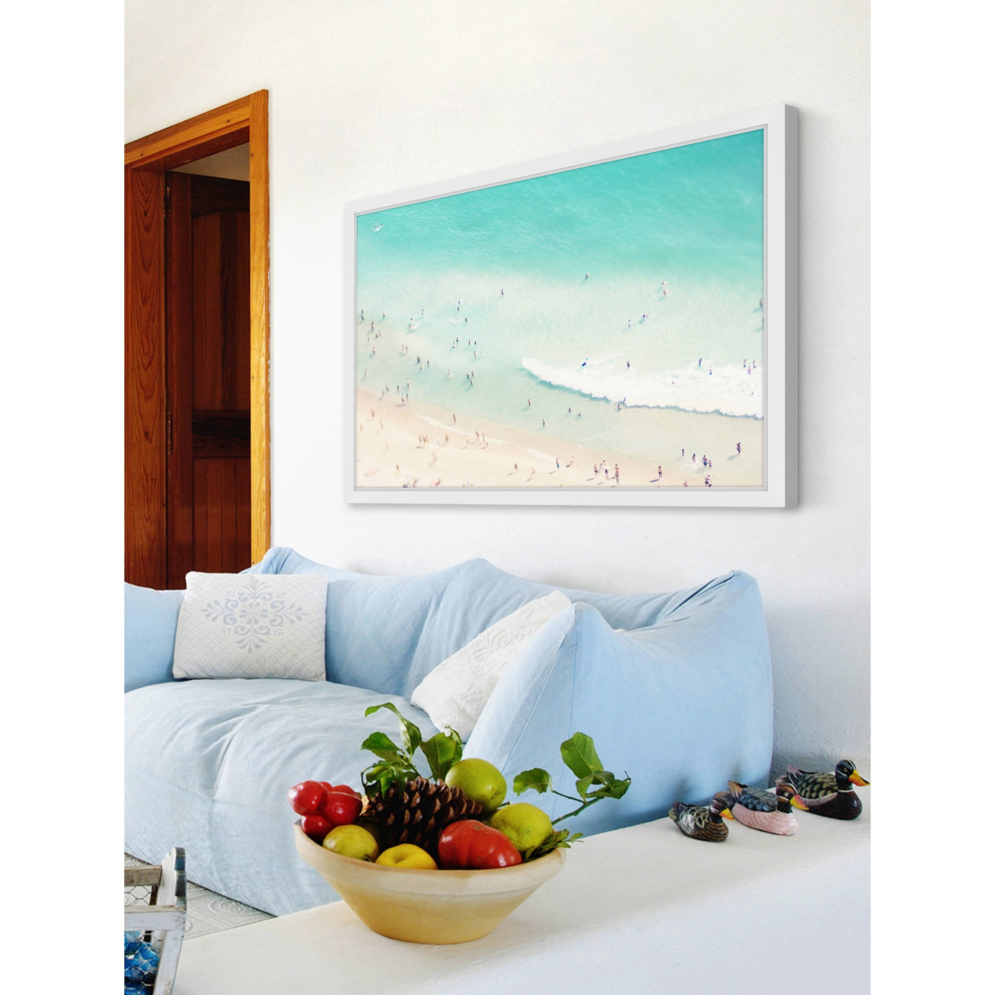 Marmont Hill "Playing in the Surf" by Ingrid Beddoes Framed Painting Print