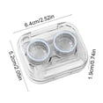 thumbnail image 3 of Portable Travel Contact Lens Case with Double Lens Holders and Storage Slot, Compact Leak-Proof Plastic Storage Box for Daily Use and On-the-Go, 3 of 6