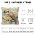 thumbnail image 5 of FUMJ  Vintage Animal Throw Pillow Covers Wild Animals Black Bear Fox Owl Hamster Square Decorative Cushion Covers with Rustic Lettering Pillowcases Cushion Case, 5 of 5
